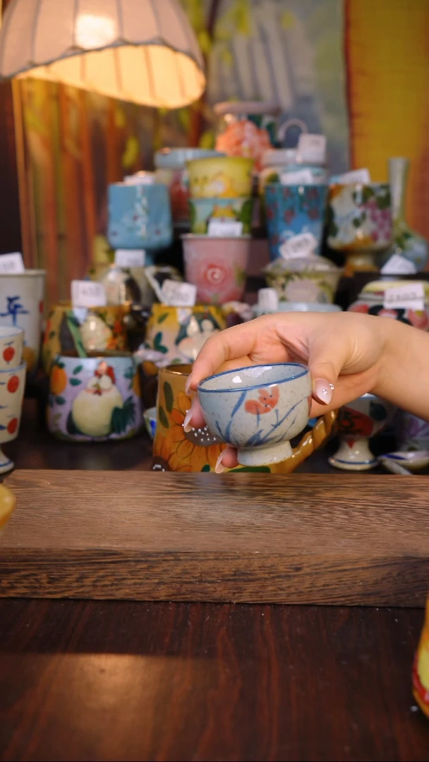 摆件泥垚手作 景德镇手工手绘器物