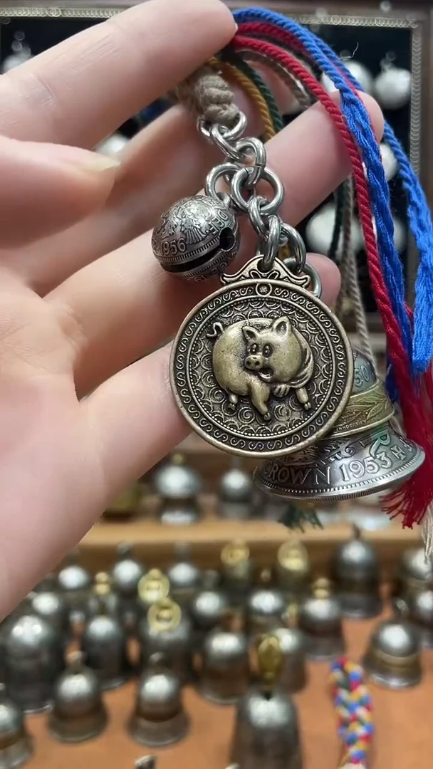 简***活猪套装双花六便士圆铃铛+乔六两先令喇叭口铃铛老款