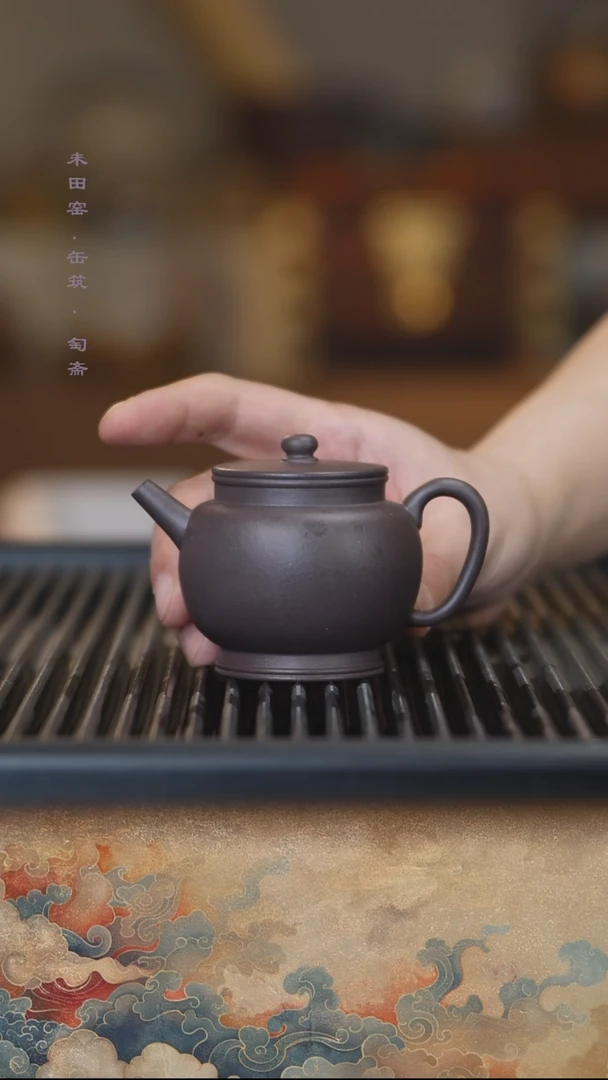 茶壶紫砂缶筑紫泥明式宫灯120cc