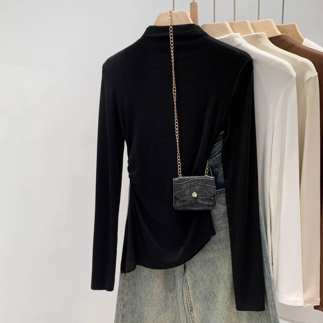 DALIANSU/大脸酥-4796 秋冬显瘦百搭简约打底衫