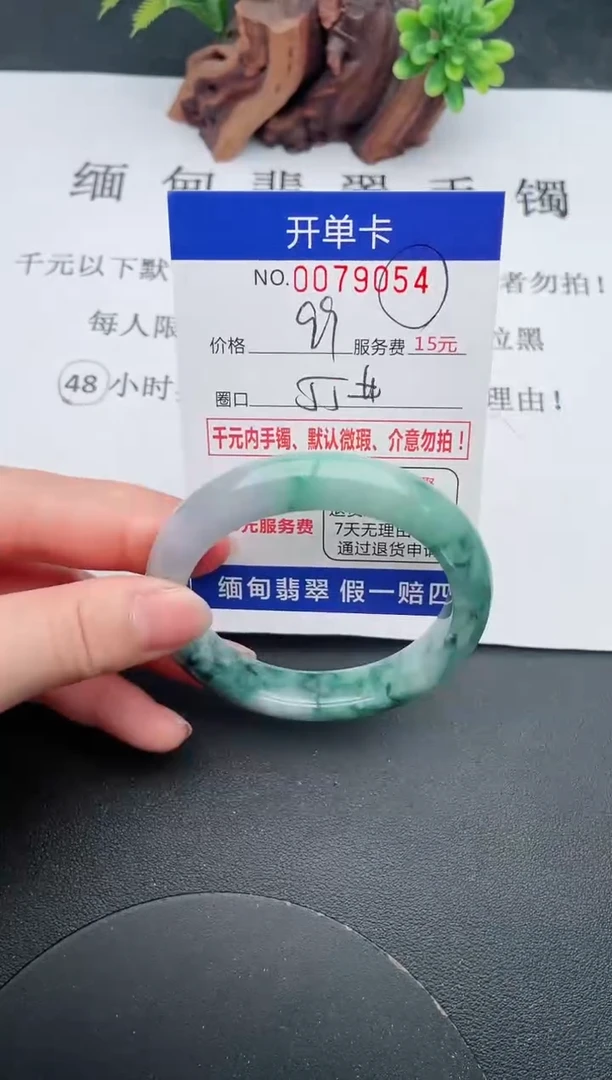 【闪购商品】翡翠手镯未镶嵌54天然翡翠A货
