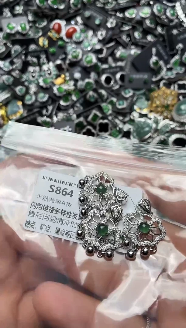 翡翠未镶嵌颈饰S864多样性发其一