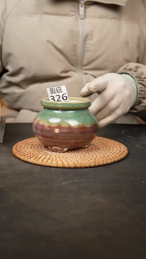 【闪购商品】瓷片326泥泥手工花盆