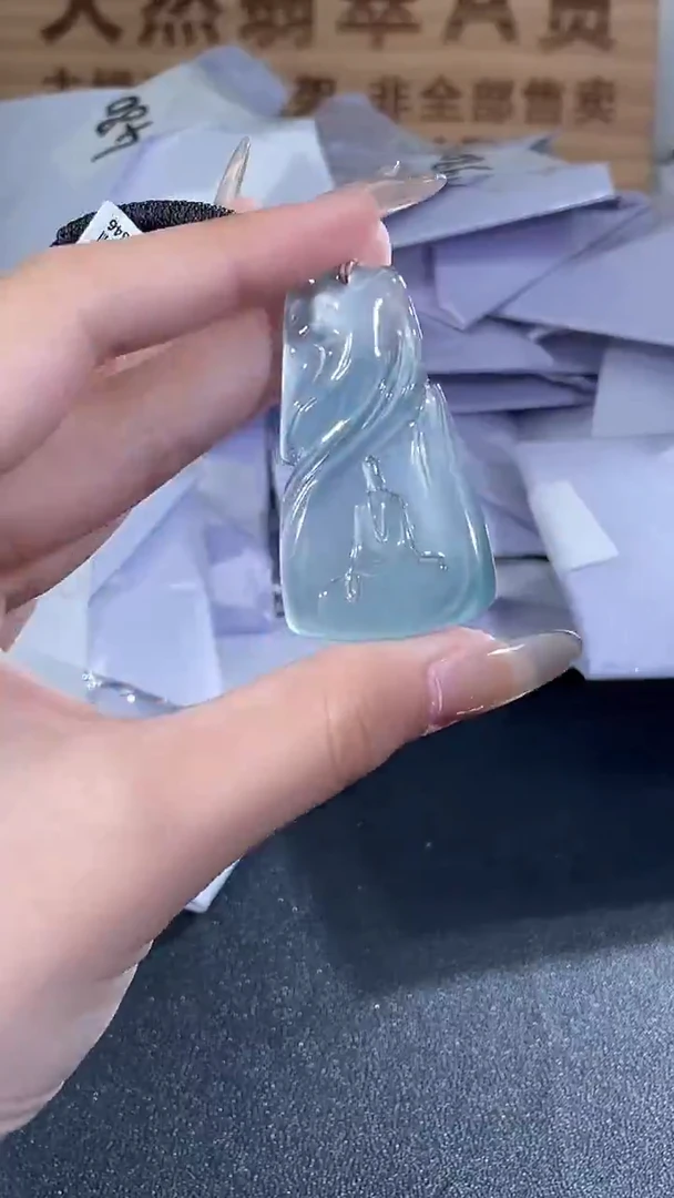 吊坠(不含链)未镶嵌翡翠天然翡翠A货-