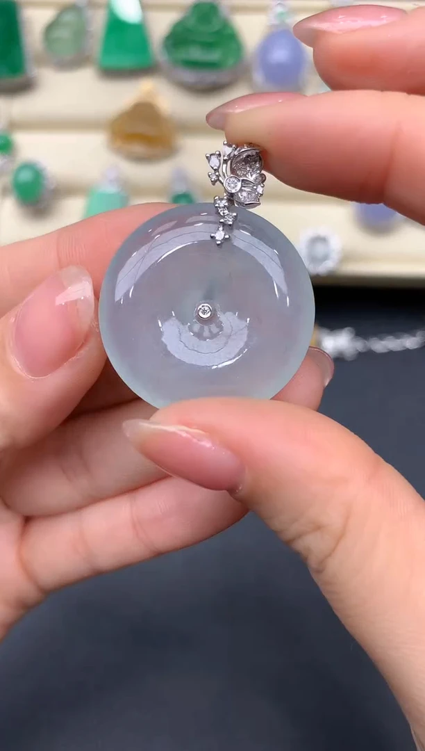 【闪购商品】翡翠颈饰18K金镶嵌471-中国好珍宝