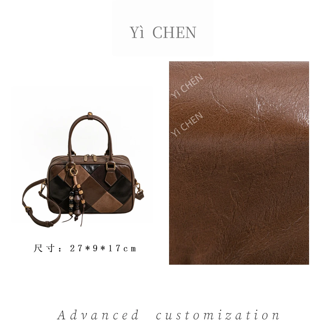 【Yì CHEN】SK-63103-摩卡慕丝简约时尚女士新款轻奢单肩斜跨包