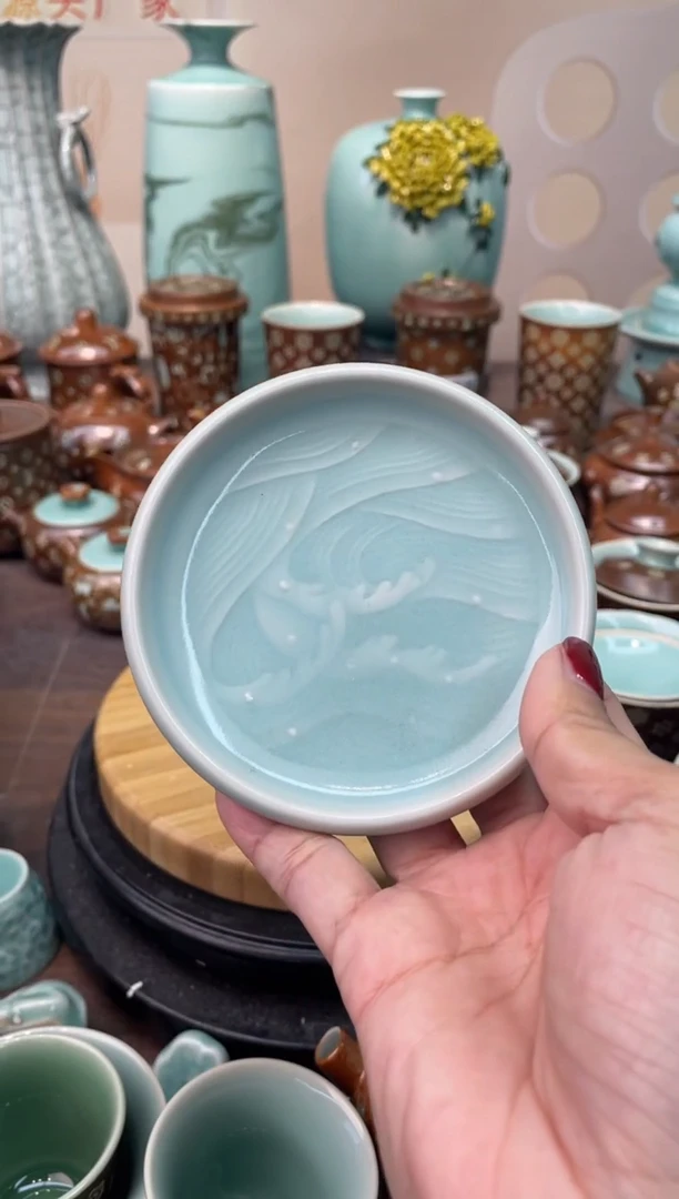 瓷 微瑕 慧仙青瓷 龙泉青瓷大促 不分正暇