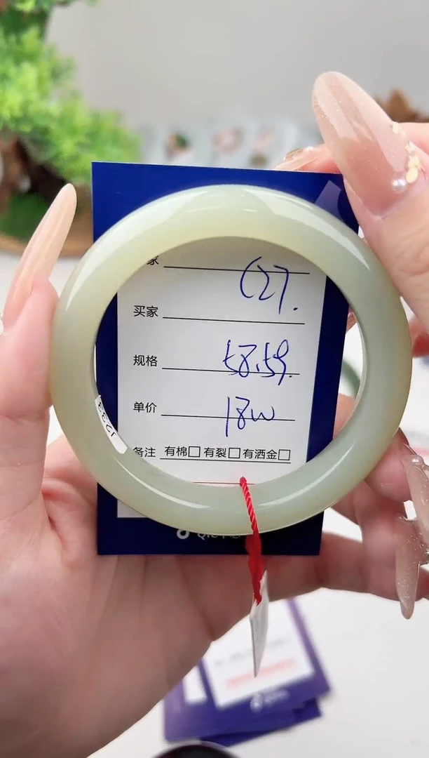 未镶嵌手镯和田玉微色差C27
