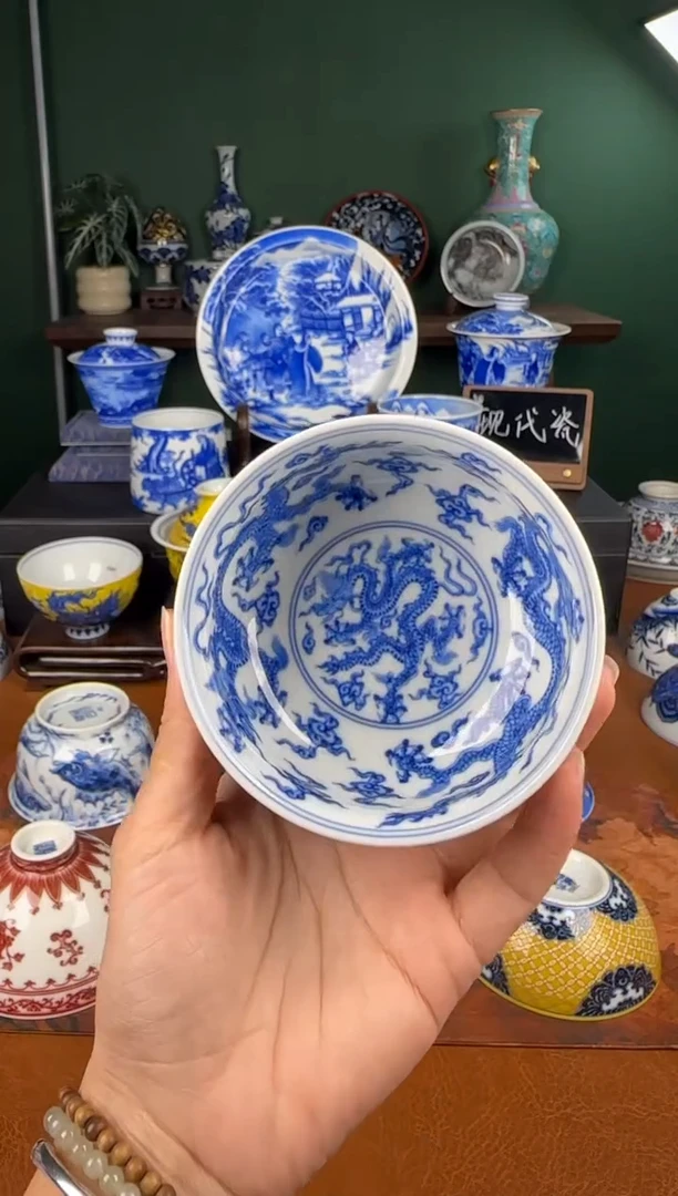 杯望月怀古。五龙卢氏杯