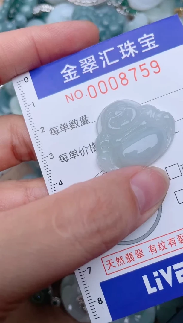 翡翠未镶嵌颈饰8759