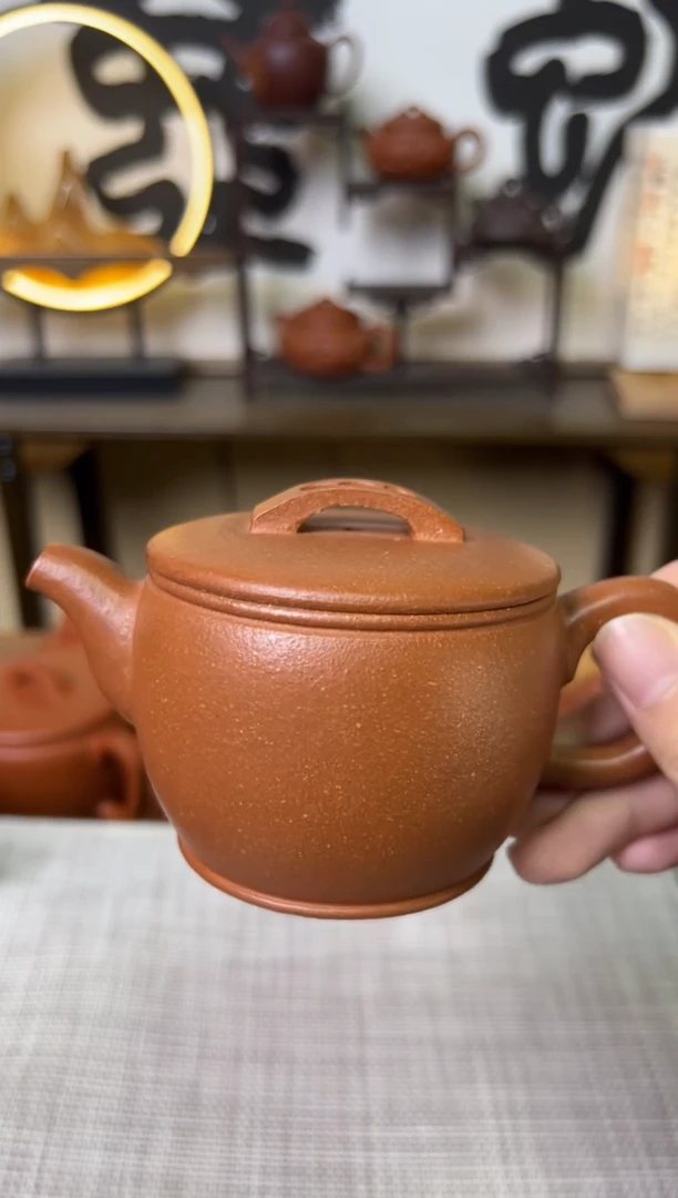 【闪购商品】段泥茶壶独壶黄降坡汉瓦壶150CC
