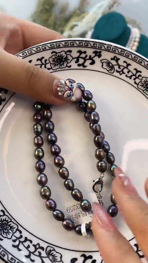 【闪购商品】淡水珍珠项链合金43