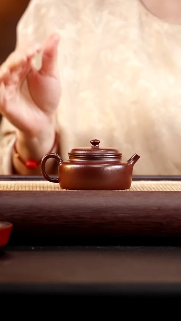 茶壶紫砂紫朱泥矮德钟