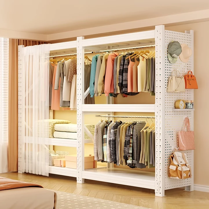 【尾货清仓】货架衣柜家用组合衣架卧室出租房衣物收纳架组装洞洞板