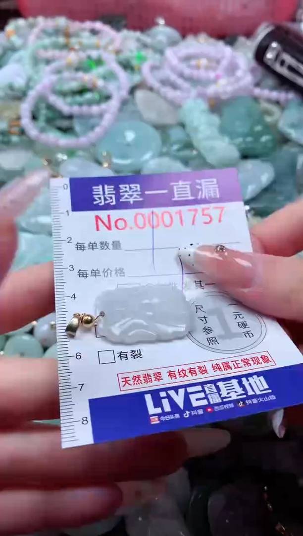 翡翠未镶嵌吊坠(不含链)1757