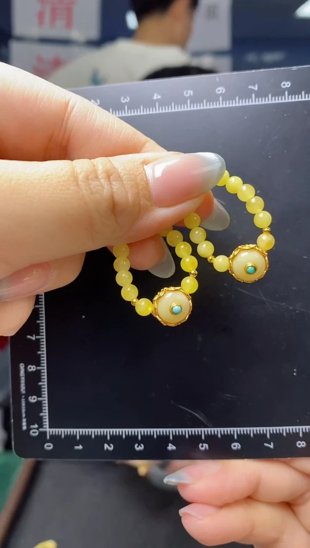 未镶嵌蜜蜡戒指多样性发货发其一