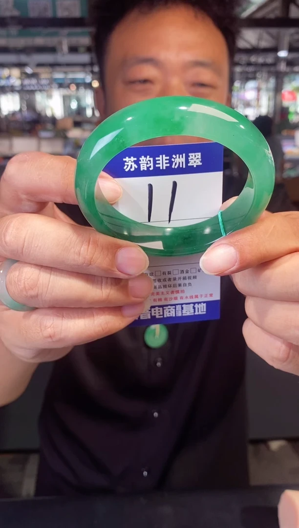 未镶嵌手镯石英质玉（非洲翠）59+