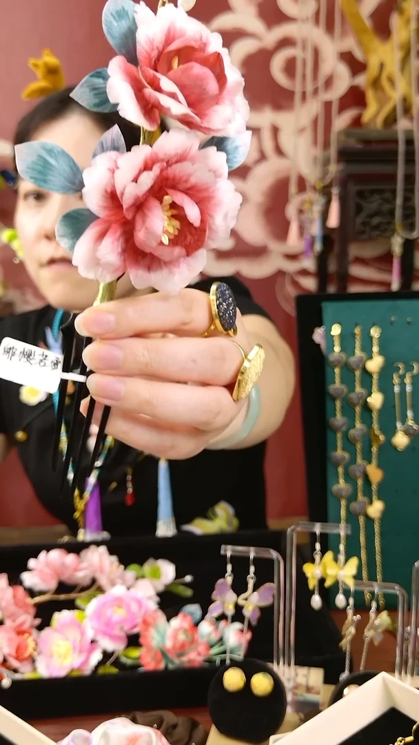 刺绣非遗绒花002