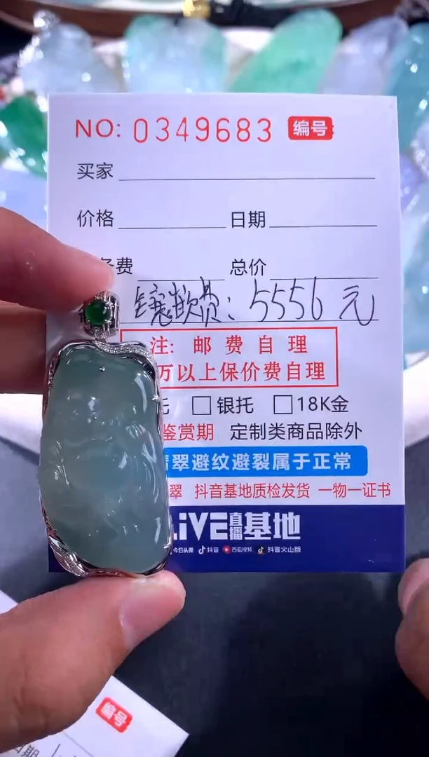 【闪购商品】翡翠颈饰18K金镶嵌 大