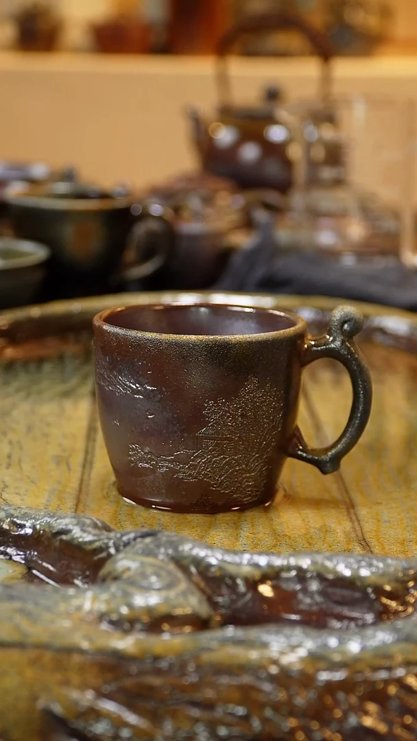 紫砂柴烧纯自然柴烧