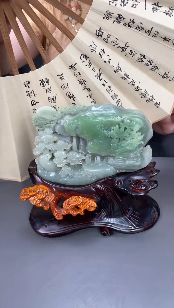 和田玉未镶嵌摆件摆件