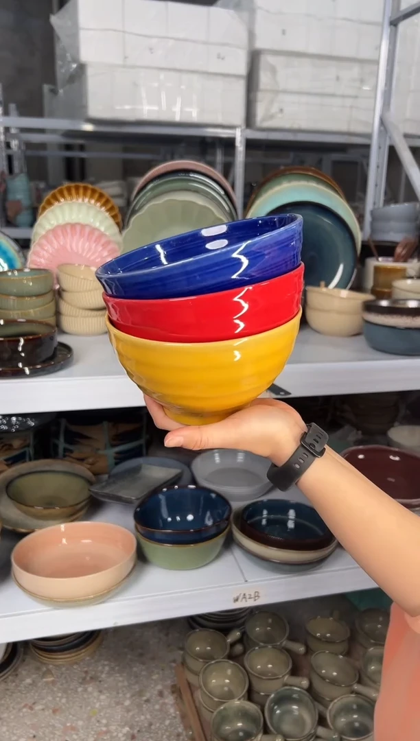 陶瓷外贸尾货瑕疵满20包邮X3 三色