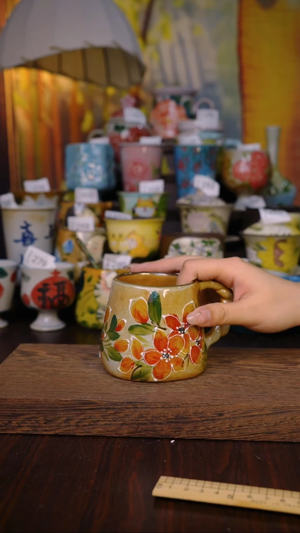 摆件泥垚手作 景德镇手工手绘器物