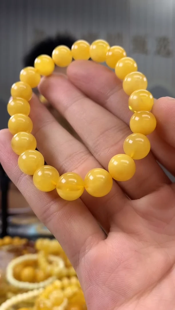 未镶嵌蜜蜡裸石手串