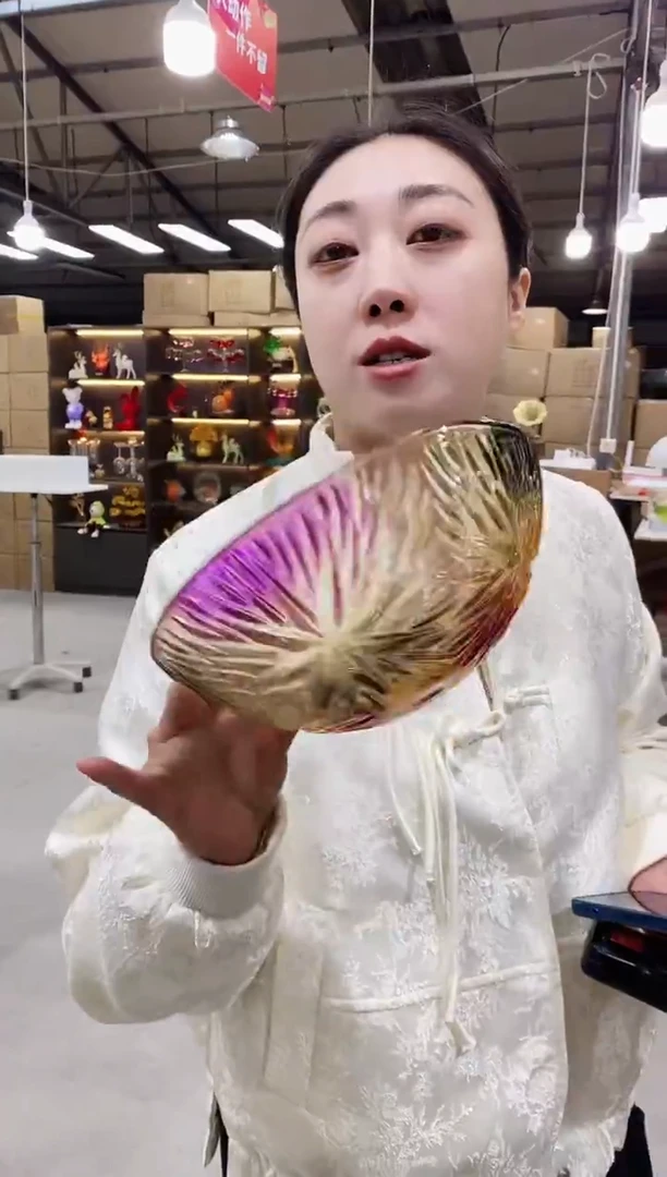 彩色冰花果斗一个