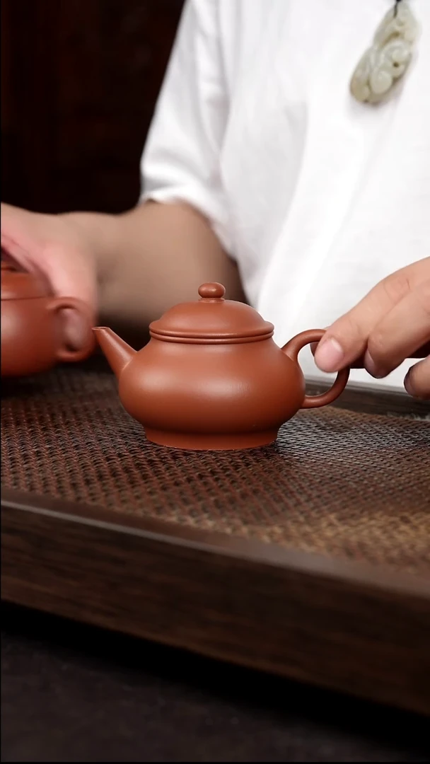 茶壶紫砂朱泥孟臣水平