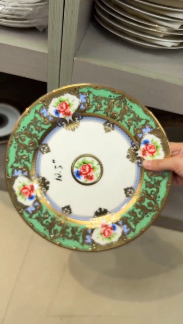 瓷片10.5英寸平盘 1个