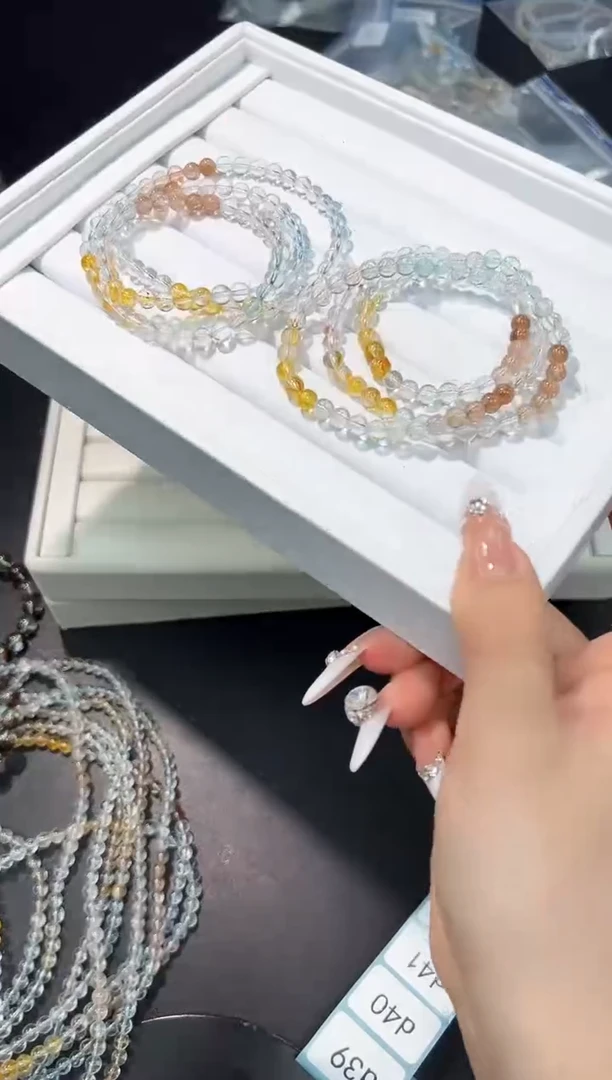 未镶嵌手链托帕石39d多样性发其一【1条】默认微瑕