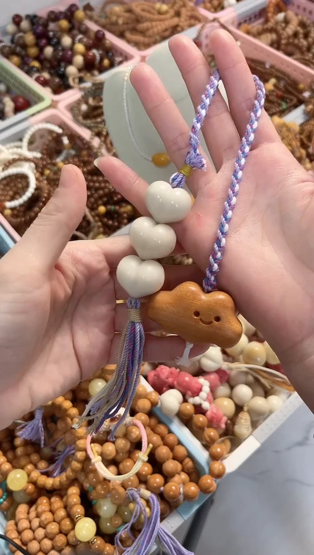 手串菩提根/象牙果象牙果屁桃大云朵包包链（紫色）