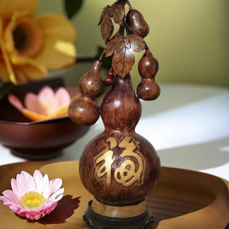 葫芦五福临门手工葫芦摆件