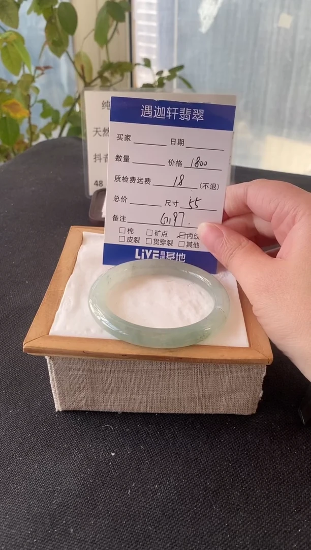 未镶嵌手镯翡翠55圈口 G197编码