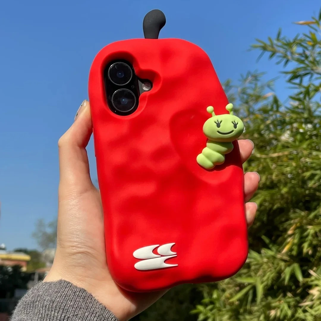 Crying center/哭喊中心泥捏版本苹果虫手机壳