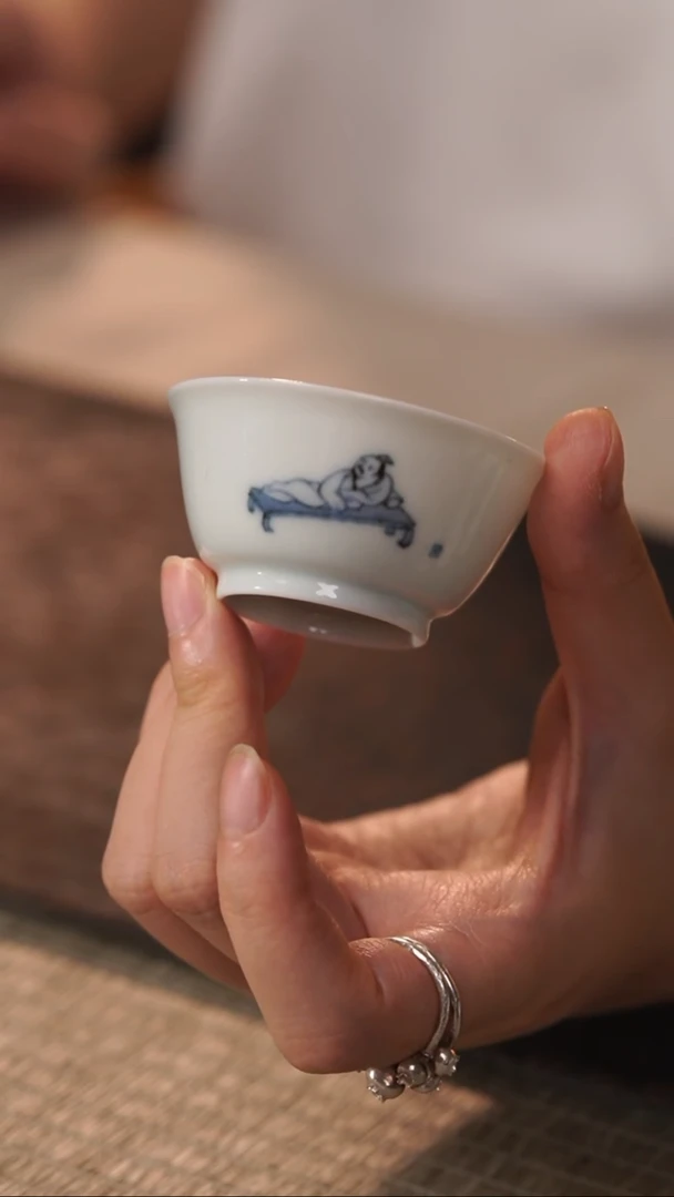 善见堂王益峰老师青花主人杯