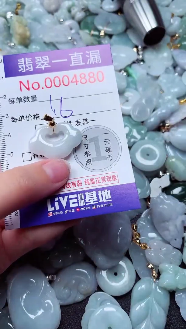 吊坠(不含链)未镶嵌翡翠4880