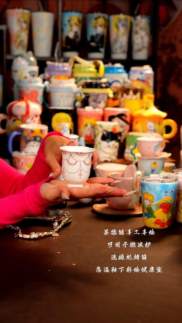 景德镇手工手绘杯杯