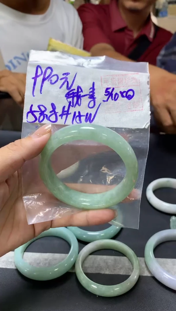 未镶嵌定制翡翠我**素+手镯58.8#990元  毛货需抛光