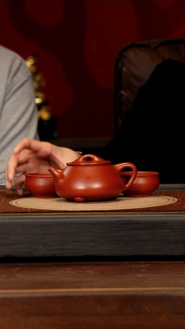茶壶紫砂宜兴紫砂YJB 大红袍 石瓢