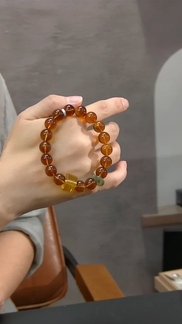 未镶嵌琥珀手链07862