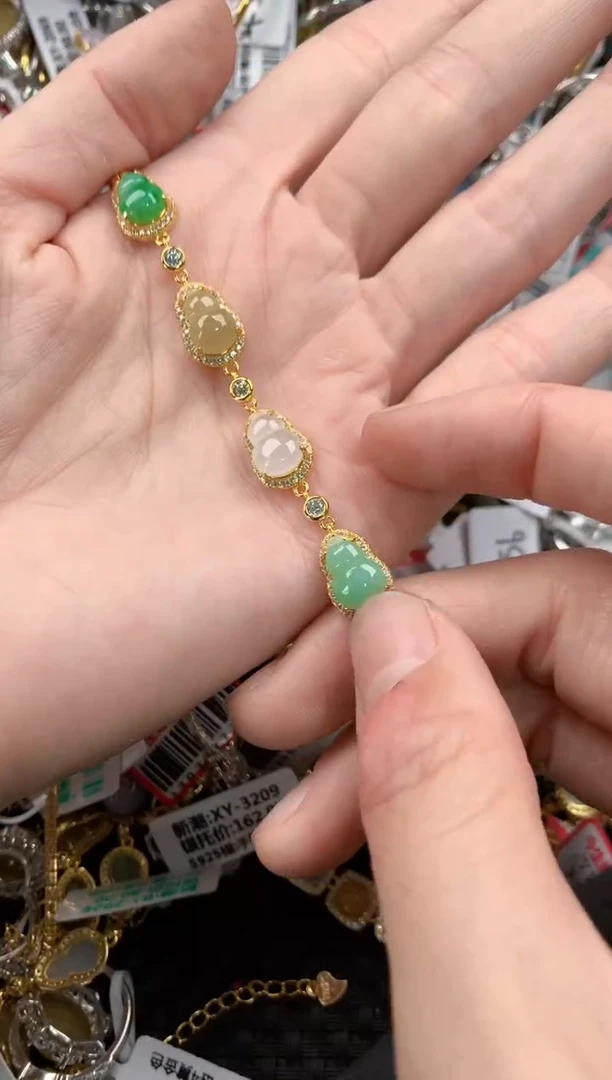 银S925镶嵌戒指翡翠999     8