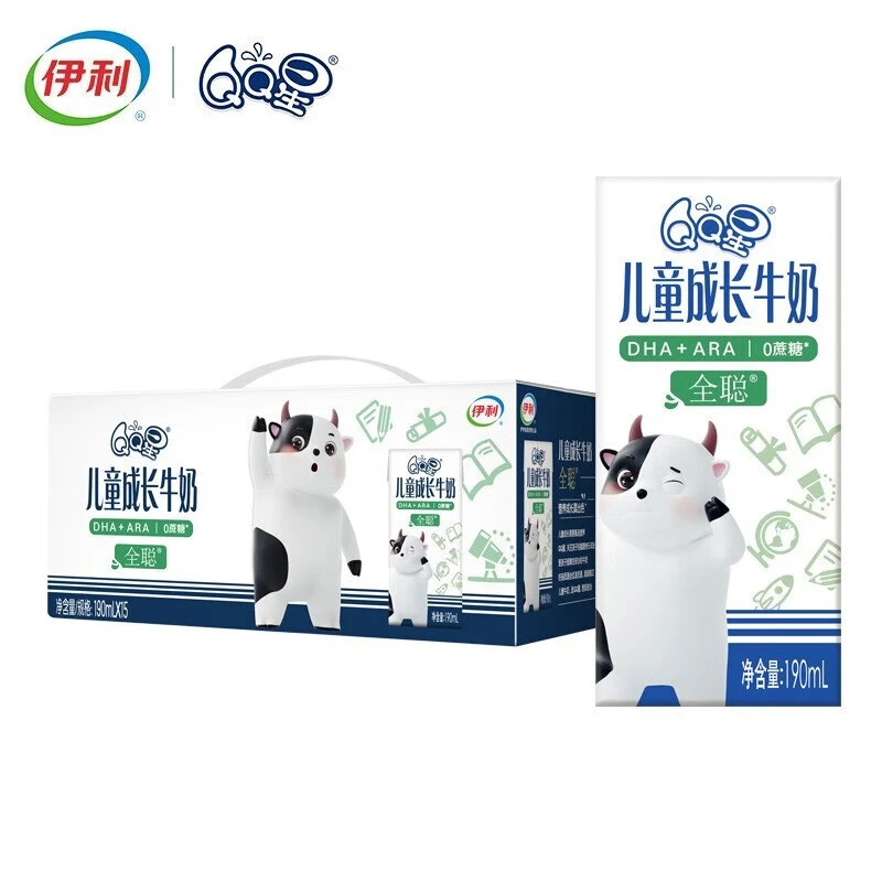 伊利QQ星全聪型儿童奶 190ml*15盒（11月生产）
