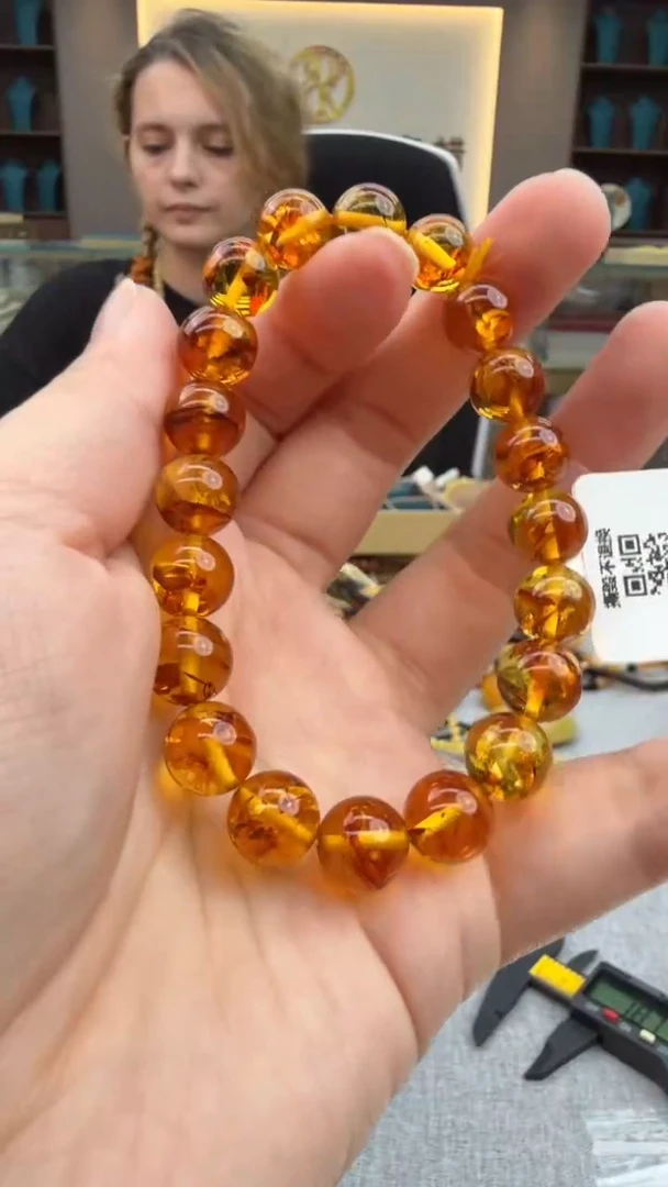 手链琥珀未镶嵌385秒拍号 假一罚三