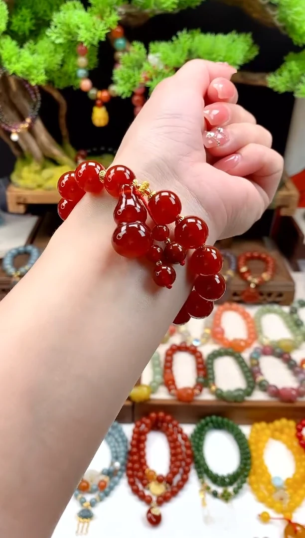 未镶嵌玛瑙手饰葫芦12mm