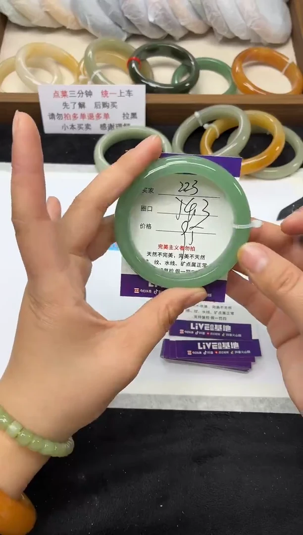 未镶嵌手镯石英质玉223