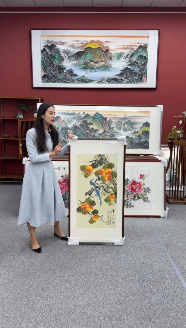 国画手绘  事事如意 125*65