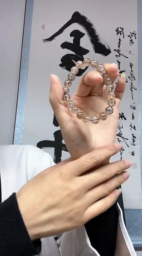 【闪购商品】水晶手串未镶嵌约9mm黑金超漆多样性发一件