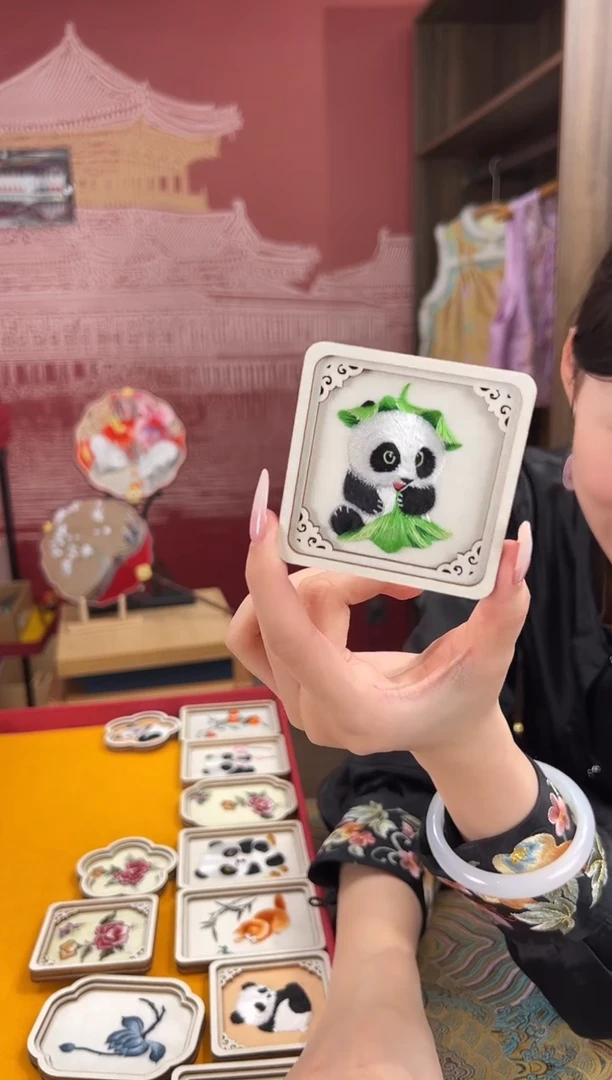 【闪购商品】刺绣苏绣纯手工冰箱贴